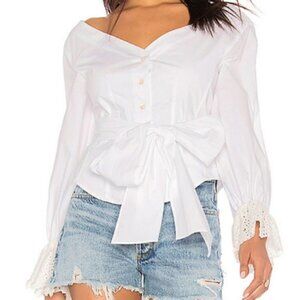 Rebecca Taylor Eyelet poplin Top blouse